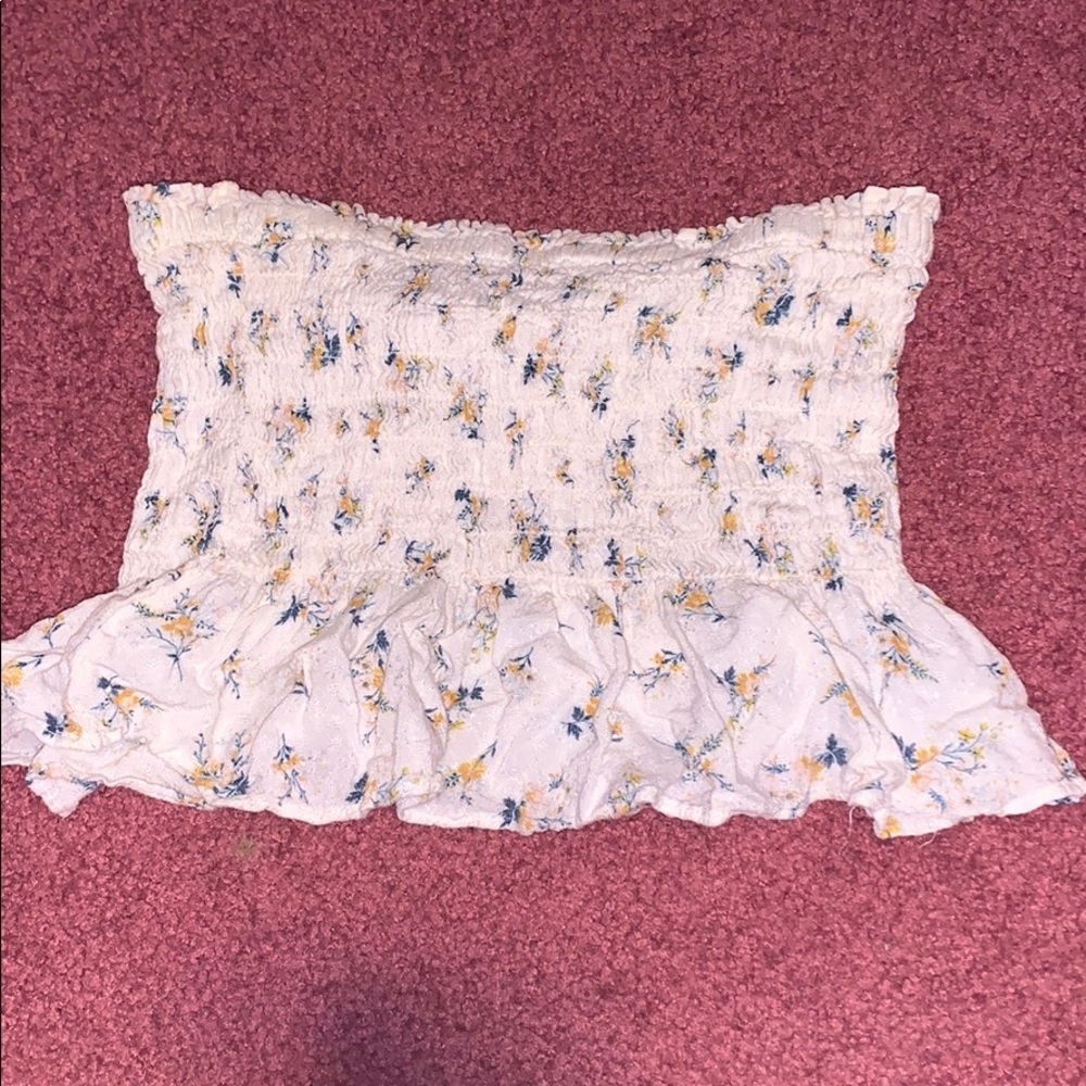 Floral tube top